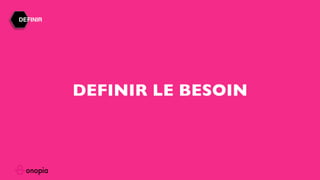 DEFINIR LE BESOIN
DEFINIR
 