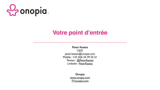 10 Types d’innovation
OUTILS
 