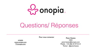 Onopia - Business Model Innovation et Business Model Canvas