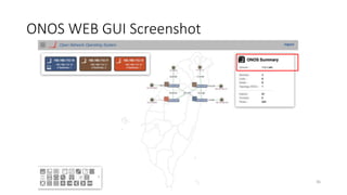 ONOS WEB GUI Screenshot
Ping-Chun Huang 36
 