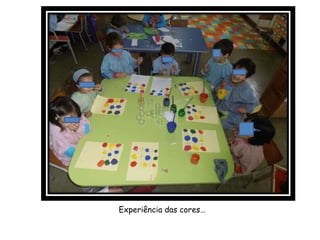 Experiência das cores…
 