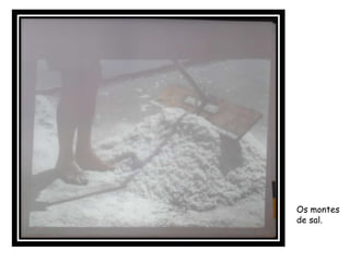 Os montes
de sal.
 