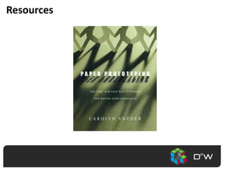 Zero coding!Paper PrototypingSource: http://usereccentric.com/entries/000333.html