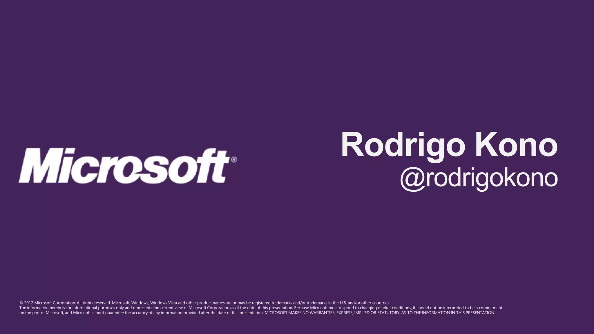 O novo Visual Studio 2012