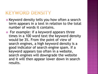 On-page search engine optimization