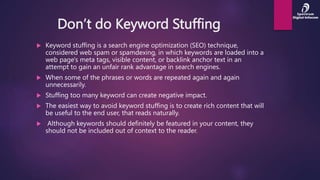 ON PAGE SEO | PPTX
