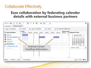 External Contact
Free/Busy Information
 