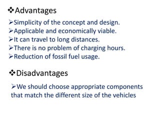 On road charging of electric vehicles | PPTX