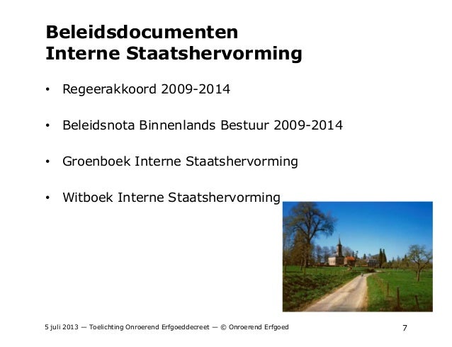 m decreet afschaffen Onroerenderfgoeddecreet