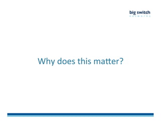 Why	
  does	
  this	
  maDer?	
  
 