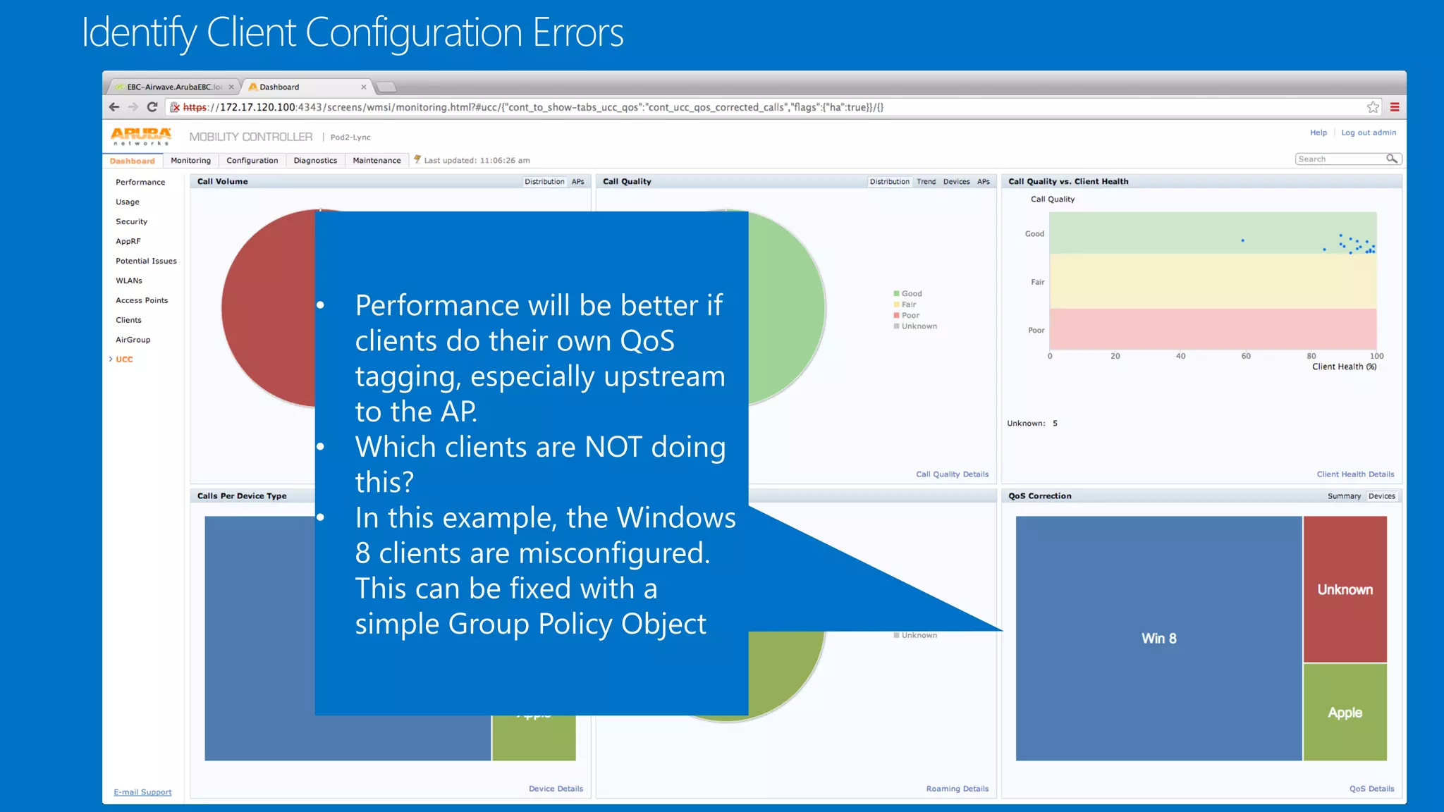 Identify Client Configuration Errors
 
