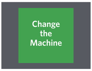 Change
the
Machine
 