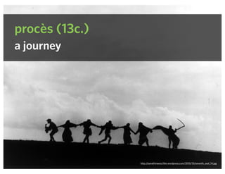 procès (13c.)
a journey
http://panathinaeos.files.wordpress.com/2010/10/seventh_seal_14.jpg
 