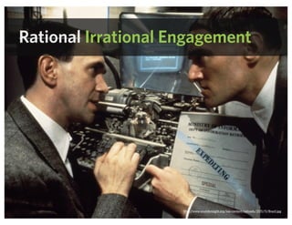 http://www.morethings.com/fan/bill_murray/stripes/bill_murray-stripes1981-1325.jpghttp://www.soundonsight.org/wp-content/uploads/2011/11/Brazil.jpg
Rational Irrational Engagement
 