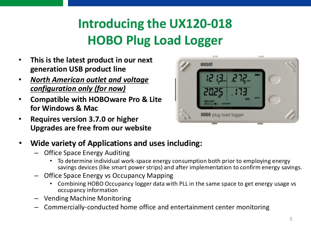 HOBO Plug Load Data Logger Webinar by Onset HOBO Data Loggers