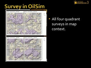  All four quadrant
surveys in map
context.
 