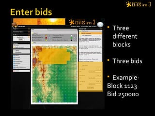  Three
different
blocks
 Three bids
 Example-
Block 1123
Bid 250000
 