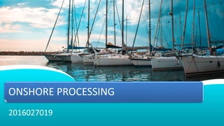 ONSHORE PROCESSING
2016027019
 