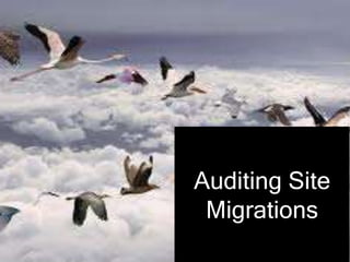 Auditing Site
Migrations
 