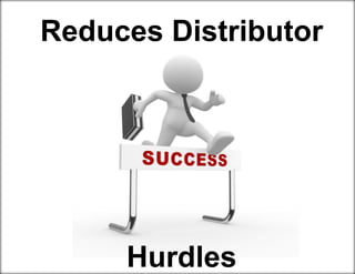 Reduces Distributor
Hurdles
 