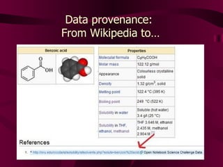 Data provenance:  From Wikipedia to… 