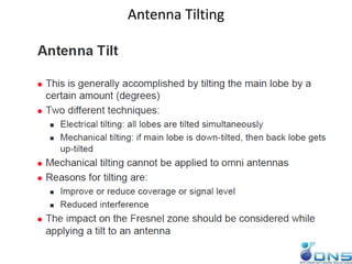 Antenna Tilting
 
