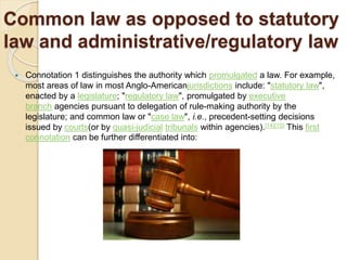 The history of Common Law | PPTX