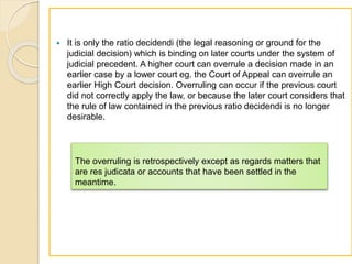 Overruling The history of Common Law | PPTX