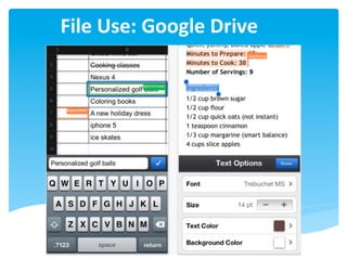 File	
  Use:	
  Google	
  Drive	
  
 