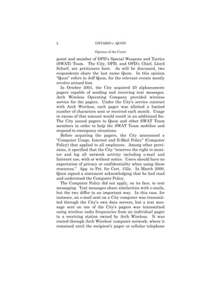 Ontario v. Quon (fallo) PDF