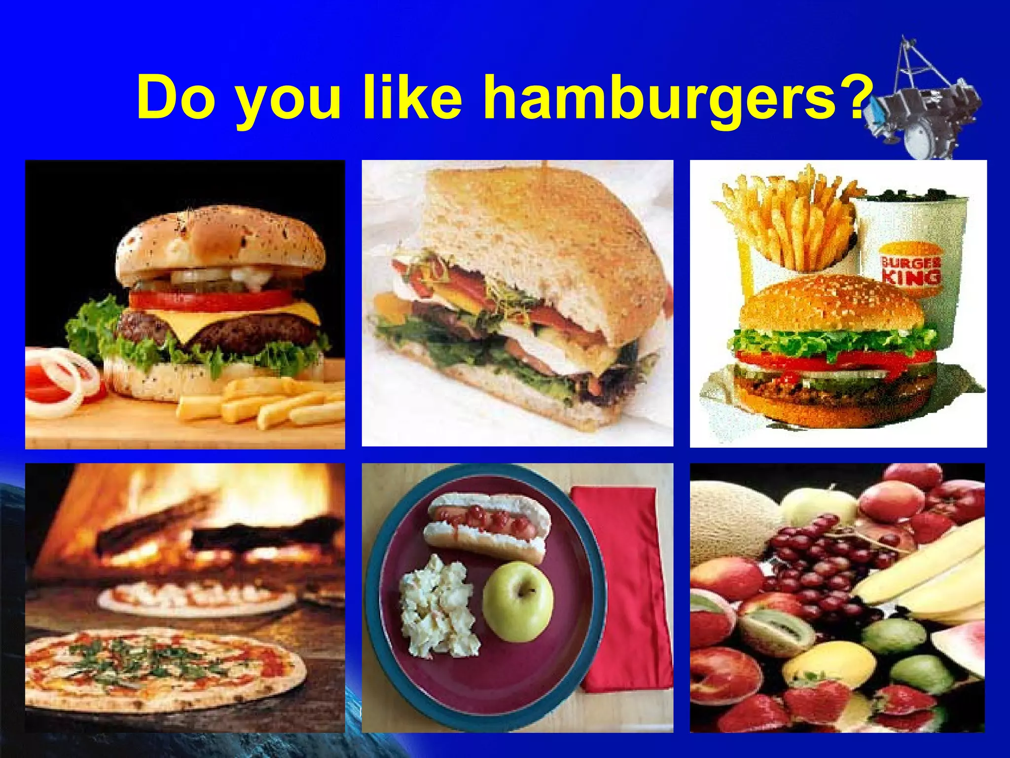 Do you like hamburgers? 