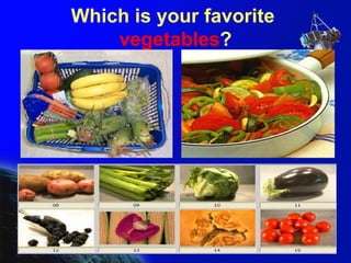 Which is your favorite  vegetables ? 