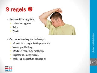 Hotelwezen 
▪ Motel:
▪ Lijkt op etappehotel
▪ Self catering
▪ Laagbouw
▪ Resorthotel:
▪ Toeristische plaatsen
▪ Vermaak primordiaal
▪ Kinderanimatie
Onthaal- en balietechnieken 42
 