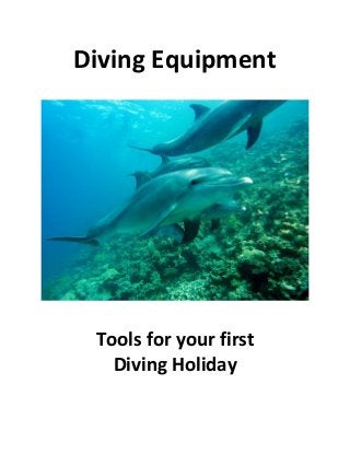 Diving Equipment
Tools for your first
Diving Holiday
 
