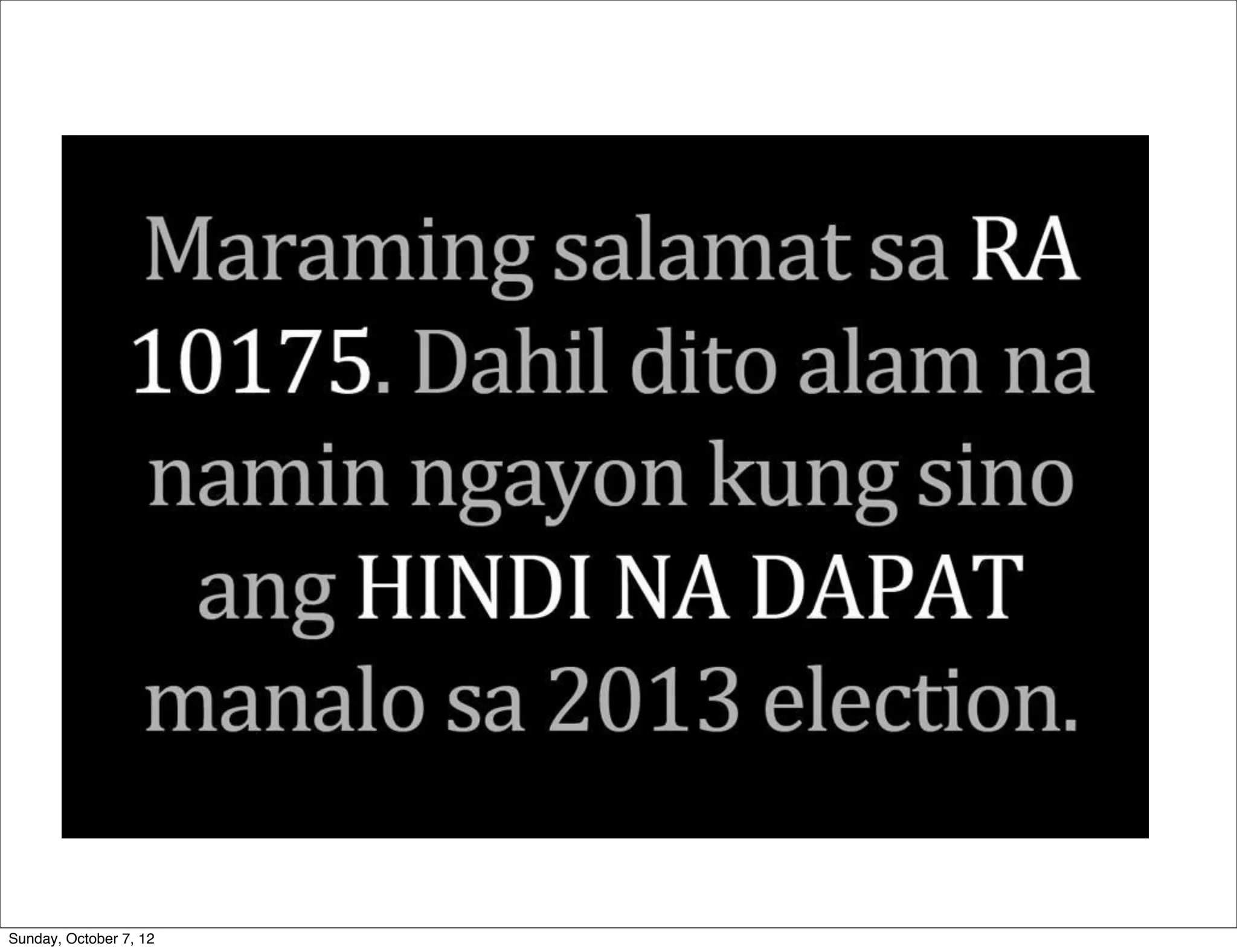 Sunday, October 7, 12
 