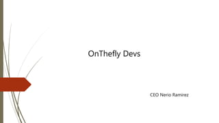 OnThefly Devs
CEO Nerio Ramirez
 