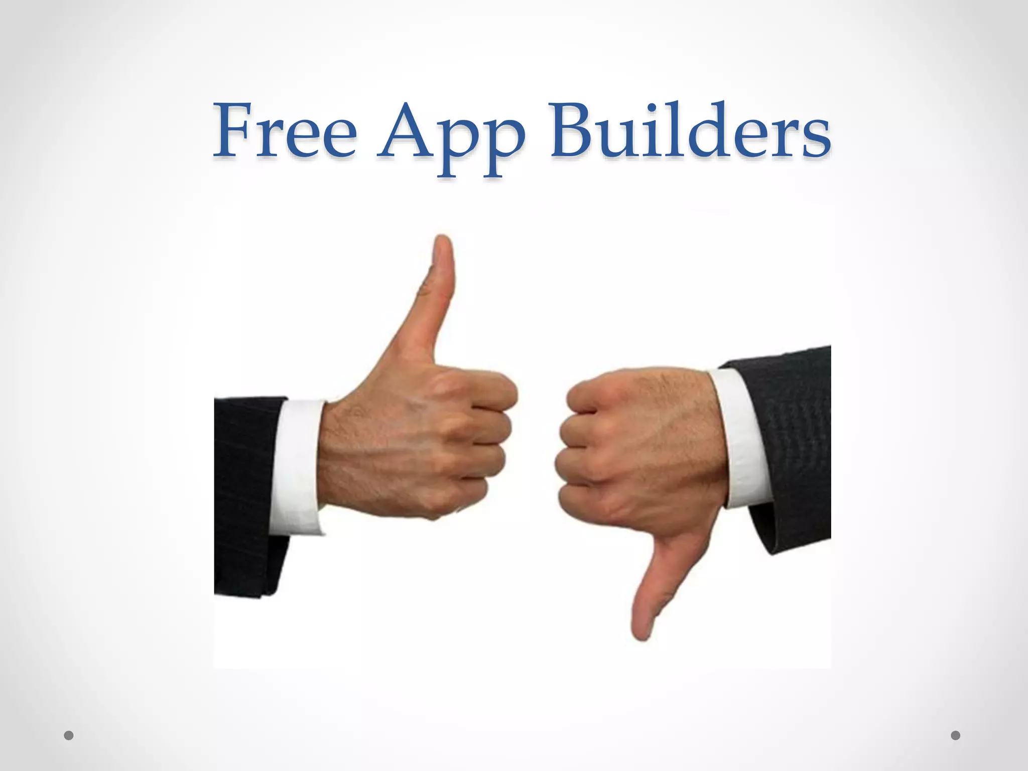 Free App Builders
 