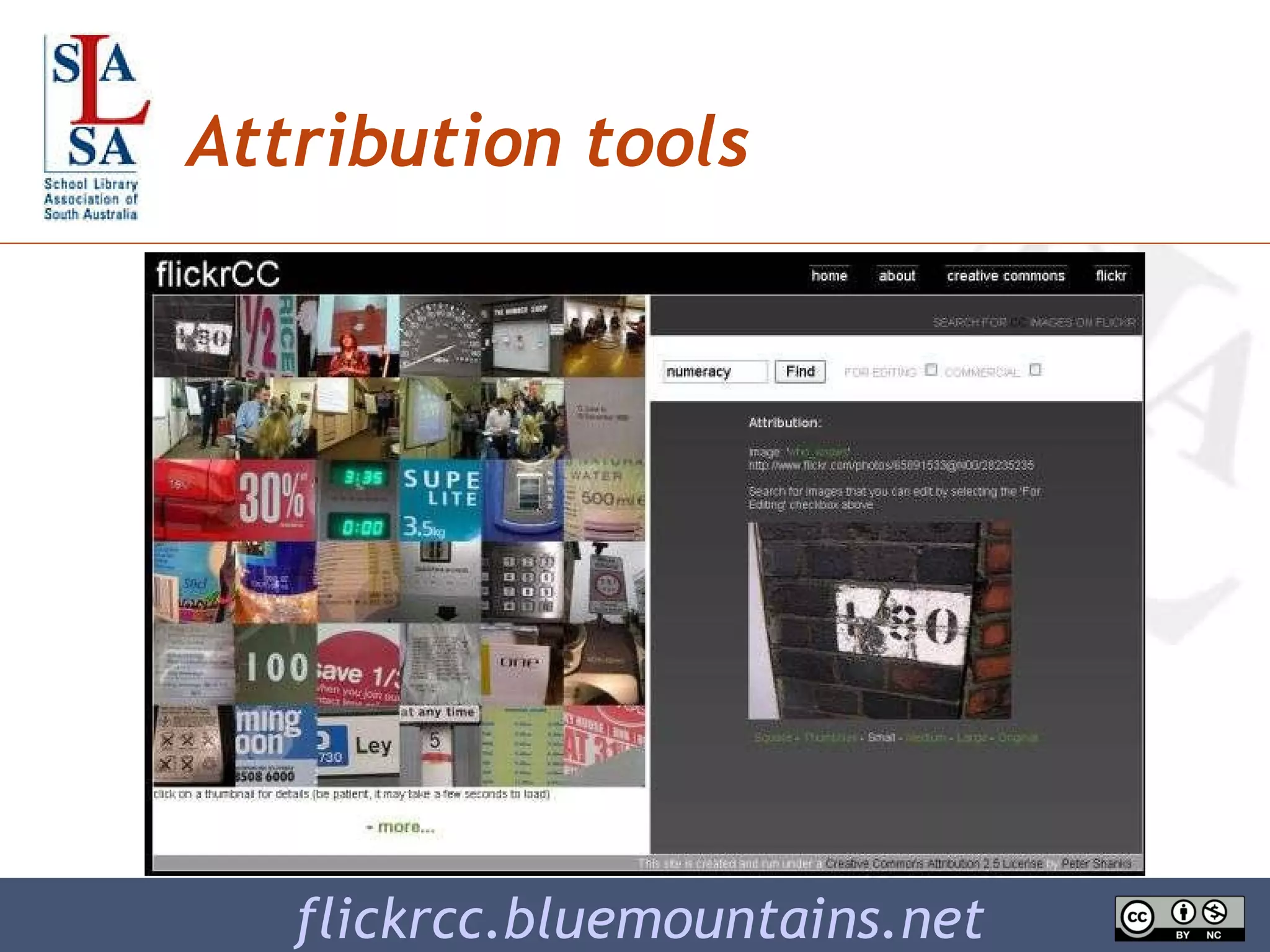 http://flickrcc.bluemountains.net flickrcc.bluemountains.net Attribution tools 