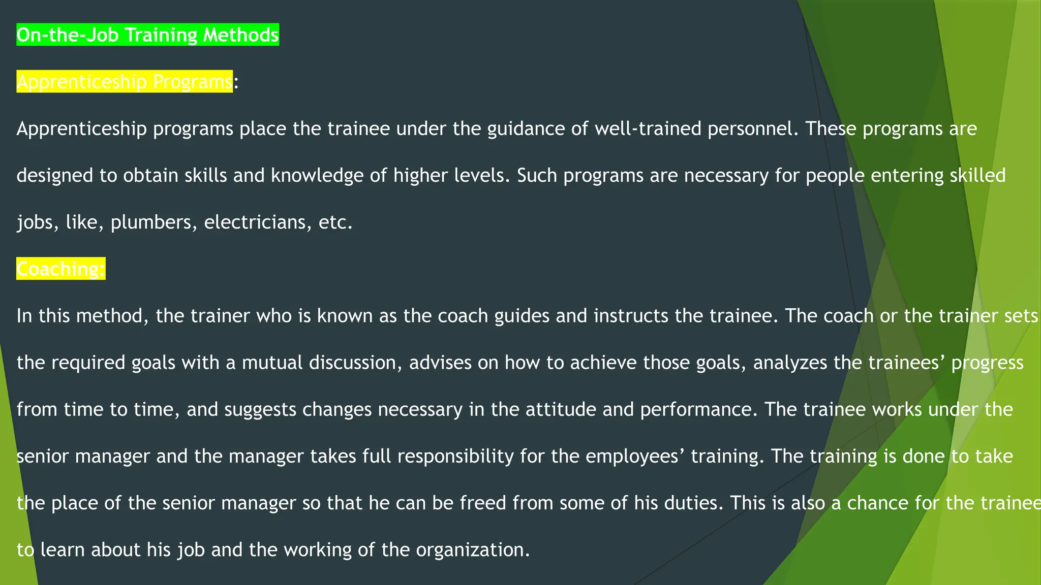 TYPES OF ON THE JOB TRAINING METHODS.pptx