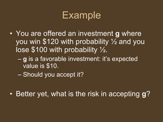 Subjective Measures of Risk | PPT