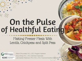 On the Pulse of Healthful Eating 