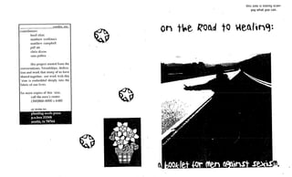 On the road to healing   men against sexism zine