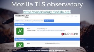 @aysunakarsu @searchdatalogy #brightonseo
Mozilla TLS observatory
https://observatory.mozilla.org/
 
