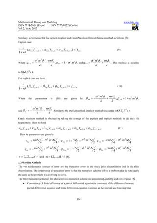 On the stability and accuracy of finite difference method for options ...
