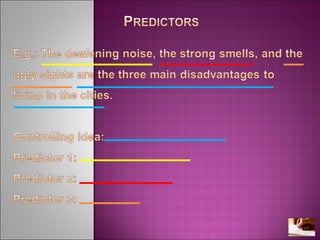 On the Thesis Statement and the Five-Paragraph Essay