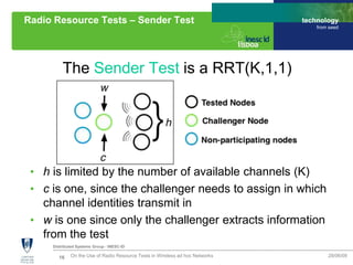 16
Distributed Systems Group - INESC-ID
technology
from seed
Radio Resource Tests – Sender Test
28/06/09On the Use of Radi...