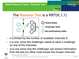 20
Distributed Systems Group - INESC-ID
technology
from seed
Radio Resource Tests – Receiver Test
28/06/09On the Use of Ra...