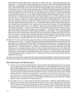 thø ph¸n ®o¸n gi¶ ®Þnh nh÷ng hµnh vi bÊt chÝnh vµ t c¸ch d¬ d¸y cña y “ph¶i ch¨ng ngµi muèn. Hay
   ngµi muèn ” ai cÊm ®îc ngêi viÕt th nghÜ ngîi tho¶i m¸i nh vËy? Råi tõ chç ®¶ kÝch Kh¶i §Þnh ®Õn
   ch©m biÕm mËt th¸m Ph¸p vµ c¶ ChÝnh phñ Ph¸p ®èi víi nh÷ng ngêi yªu níc ViÖt Nam, mØa mai chÕ
   giÔu c¸i tÝnh chÊt bÞp bîm cña bän thùc d©n lu«n huªnh hoang nh÷ng c«ng lao khai ho¸ cña chóng ®èi
   víi d©n thuéc ®Þa. Lèi viÕt th sö dông mét c¸ch s¸ng t¹o ®· khiÕn t¸c phÈm trong khu«n khæ mét thiªn
   truyÖn ng¾n rÊt ng¾n gän ®¶ kÝch mét lóc nhiÒu ®èi tîng, ®¶ kÝch tõ nhiÒu phÝa b»ng nhiÒu giäng ®iÖu
   kh¸c nhau. §ång thêi t¹o nªn tÝnh hµi híc søc hÊp dÉn ®Æc biÖt cña t¸c phÈm. 3. Giäng ®iÖu trÇn thuËt
   ë ng«i thø nhÊt t¹o ®é tin cËy x¸c tÝn. (§©y lµ trêng hîp thêng xuÊt hiÖn ë nh÷ng t¸c gi¶ cã vÞ trÝ më
   ®Çu: nh Puskin, “Khëi ®Çu cña mäi khëi ®Çu” nÒn V¨n häc Nga thÕ kû 19, Lç TÊn - ngêi ®Æt nÒn mãng
   cho v¨n häc v« s¶n Trung Hoa trong c¸c t¸c phÈm ®Çu tay thêng sö dông ng«n ng÷ trÇn thuËt ë ng«i
   thø nhÊt - NguyÔn ¸ i Quèc viÕt Vi Hµnh nh÷ng n¨m 1920. §©y lµ ®¹i biÓu ®Çu tiªn vµ duy nhÊt cña
   V¨n häc c¸ch m¹ng ViÖt Nam lóc bÊy giê). Cã thÓ t×m thÊy trong “Vi hµnh” nhiÒu giäng ®iÖu kh¸c
   nhau. Khi nghiªm trang khi cêi cît, khi vui t¬i, nhÝ nh¶nh khi buån nhí mªnh m«ng, khi l¹nh lïng s¾c
   s¶o tuy nhiªn bao trïm lªn tÊt c¶ vÉn lµ giäng mØa mai ch©m biÕm, bÒ ngoµi cã vÎ nhÑ nhµng nhng
   thùc chÊt lµ nh÷ng ®ßn ®¶ kÝch s©u cay m·nh liÖt. - Sö dông lèi nãi ngîc nghÜa ®Ó ®¶ kÝch “Vi hµnh”
   “Ph¶i ch¨ng ngµi muèn ” “Ngµy nay cø mçi lÇn ra khái cöa thËt t«i kh «ng sao che dÊu nçi niÒm tù
   hµo ®îc lµm ngêi An Nam vµ sù kiªu h·nh cã mét vÞ hoµng ®Õ”. - §Æt nh÷ng chuyÖn vi hµnh bªn c¹nh
   nhau ®Ó lµm næi bËt chñ ®Ò ®¶ kÝch. Ng«n ng÷ ®a thanh ®iÖu, v× vËy ®a nghÜa. - C©u chuyÖn phï phiÕm
   b©ng qu¬ cña mét cÆp t×nh nh©n l¹i nh»m thÓ hiÖn môc ®Ých chÝnh trÞ nghiªm trang. §ã lµ mét c¸ch
   thó vÞ ®Ó h¹ bÖ tªn vua Kh¶i §Þnh. Trë thµnh ®èi tîng cît nh¹o chÕ giÔu rÎ tiÒn nhÊt trong mét c©u
   chuyÖn tÇm phµo. - Tµi n¨ng nghÖ thuËt trÇn thuËt cña t¸c gi¶ “Vi hµnh” ®· ®ãng gãp thªm cho kho
   tµng trµo phóng vèn kh¸ phong phó cña d©n téc ViÖt Nam mét tiÕng cêi míi mÎ.
III. KÕt luËn “Vi hµnh” lµ mét kÕt tinh xuÊt s¾c thÓ hiÖn sù kÕt hîp gi÷a chÝnh trÞ vµ v¨n ch¬ng trong sù
     nghiÖp s¸ng t¸c cña B¸c. - “Vi hµnh” kh«ng ph¶i lµ trêng hîp duy nhÊt ®· thÓ hiÖn sù kÕt hîp chÆt chÏ
     gi÷a chÝnh trÞ vµ v¨n ch¬ng. Sù kÕt hîp ®ã ®· trë thµnh mét quan ®iÓm s¸ng t¸c, mét ph¬ng ch©m cÇm
     bót mµ B¸c ®· theo ®uæi suèt cuéc ®êi. - Nhng vÒ sù kÕt hîp ®ã “Vi hµnh” thùc sù lµ mét kÕt tinh nghÖ
     thuËt xuÊt s¾c: - ë ®©y B¸c kh«ng lµm v¨n ch¬ng v× v¨n ch¬ng. Mäi sù lùa chän nghÖ thuËt (ng«n ng÷,
     bót ph¸p, c¸ch x©y dùng t×nh huèng, nh©n vËt ) ®Òu xuÊt ph¸t tõ nhu cÇu môc tiªu c¸ch m¹ng, ®Òu
     nh»m ®¹t tíi môc tiªu ®ã mét c¸ch hiÖu qu¶ nhÊt. Nhng chÝnh nhê cã nh÷ng lùa chän s¸ng t¹o nghÖ
     thuËt ®ã mµ néi dung chÝnh trÞ cña t¸c phÈm trë nªn cã søc m¹nh, cã sù s¾c bÐn kh«ng g× thay thÕ næi.
     + Song kh«ng ph¶i v× phôc vô chÝnh trÞ mµ “Vi hµnh” bÞ mÊt hoÆc bÞ gi¶m chÊt v¨n ch¬ng chÝnh trÞ
     kh«ng h¹n chÕ s¸ng t¹o
v¨n ch¬ng mµ ngîc l¹i ®· lµ nguån nhiÖt t×nh, nguån c¶m høng gióp NguyÔn ¸ i Quèc ph¸t huy kiÕn thøc,
tµi n¨ng lµm nªn nh÷ng s¸ng t¹o ®ét xuÊt ®éc ®¸o ghi dÊu Ên míi mÎ ®Ñp ®Ï trong lÞch sö v¨n häc d©n téc.

Hoµn c¶nh s¸ng t¸c cña NhËt ký trong tï
   1. NhËt ký trong tï lµ mét tËp nhËt ký b»ng th¬ viÕt trong nhµ tï. Sau mét thêi gian vÒ níc vµ c«ng t¸c
      t¹i Cao B»ng, th¸ng 8 n¨m 1942, NguyÔn ¸i Quèc lÊy tªn lµ Hå ChÝ Minh lªn ®êng trë l¹i Trung
      Quèc víi danh nghÜa ®¹i biÓu cña ViÖt Nam ®éc lËp ®ång minh vµ Ph©n ban quèc tÕ ph¶n x©m lîc
      cña ViÖt Nam ®Ó tranh thñ sù viÖn trî cña quèc tÕ. Sau nöa th¸ng trêi ®i bé, ®Õn Tóc Vinh, Qu¶ng
      T©y (29-8), Ngêi bÞ chÝnh quyÒn Tëng Giíi Th¹ch b¾t giam. 14 th¸ng ë tï (tõ mïa thu 1942 ®Õn
      mïa thu 1943), tuy bÞ ®µy ¶i v« cïng cùc khæ ( Sèng kh¸c loµi ngêi võa bèn th¸ng, TiÒu tôy cßn
      h¬n mêi n¨m trêi ), l¹i bÞ gi¶i ®i quanh quÈn qua gÇn 30 nhµ lao cña 13 huyÖn thuéc Qu¶ng T©y,
      Ngêi vÉn lµm th¬. Ngêi ®· s¸ng t¸c 133 bµi th¬ b»ng ch÷ H¸n ghi trong mét cuèn sæ tay mµ Ngêi
      ®Æt tªn lµ Ngôc trung nhËt ký (tøc NhËt ký trong tï).
   2. TËp NhËt ký trong tï, v× thÕ, võa ghi l¹i ®îc mét c¸ch ch©n thùc - ch©n thùc nhiÒu khi ®Õn chi tiÕt -
      bé mÆt ®en tèi vµ nhem nhuèc cña chÕ ®é nhµ tï còng nh cña x· héi Trung Quèc thêi Tëng Giíi
      Th¹ch, võa thÓ hiÖn ®îc t©m hån phong phó, cao ®Ñp cña ngêi tï vÜ ®¹i. VÒ ph¬ng diÖn nµy, cã thÓ
      xem NhËt ký trong tï nh mét bøc ch©n dung tù häa con ngêi tinh thÇn cña Chñ tÞch Hå ChÝ Minh:
      võa kiªn cêng bÊt khuÊt -“Th©n thÓ ë trong lao, Tinh thÇn ë ngoµi lao - võa mÒm m¹i, tinh tÕ, hÕt

-4-
 
