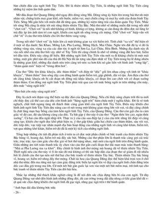 bµn chiÕn ®Êu cña ngêi lÝnh T©y TiÕn. §ã lµ thiªn nhiªn T©y TiÕn, lµ nh÷ng ngêi lÝnh T©y TiÕn cïng
nh÷ng kû niÖm Êm t×nh qu©n d©n.
  Më ®Çu ®o¹n th¬ Quang Dòng nhí ngay ®Õn dßng s«ng M·. Dßng s«ng Êy hiÖn lªn trong bµi th¬ nh mét
nh©n vËt, chøng kiÕn mäi gian khæ, nçi buån, niÒm vui, mäi chiÕn c«ng vµ mäi hy sinh cña ®oµn binh T©y
TiÕn. S«ng M· g¾n liÒn víi miÒn ®Êt ®· tõng qua, nh÷ng kû niÖm tõng tr¶i cña ®oµn qu©n T©y TiÕn. Nh¾c
tíi s«ng M· còng lµ nh¾c tíi nói rõng thiªn nhiªn T©y B¾c. Nhµ th¬ nhí vÒ nh÷ng miÒn ®Êt trong nçi nhí
“ch¬i v¬i”. “Ch¬i v¬i” lµ nçi nhí kh«ng cã h×nh, kh«ng cã lîng, kh«ng ai c©n ®ong ®o ®Õm ®îc nã löng l¬
mµ ®Çy ¾p ¸m ¶nh t©m trÝ con ngêi, khiÕn con ngêi nh sèng trong câi méng. Ch÷ “ch¬i v¬i” hiÖp vÇn víi
ch÷ “¬i” ë c©u th¬ trªn khiÕn cho lêi th¬ thªm vang väng.
  Trong nçi nhí “ch¬i v¬i” Êy hiÖn lªn c¶ mét kh«ng gian xa x«i hiÓm trë. TÝnh chÊt “xa x«i” thÓ hiÖn râ
ë mét sè ®Þa danh: Sµi Khao, Mêng L¸t, Pha Lu«ng, Mêng HÞch, Mai Ch©u. Nghe tªn ®Êt ®· l¹ v× ®ã lµ
nh÷ng vïng s©u, vïng xa cña c¸c d©n téc Ýt ngêi tõ S¬n La, Lai Ch©u, Hßa B×nh. Nh÷ng ®Þa danh nµy ®i
vµo nçi nhí cña nhµ th¬ bëi vËy nhí vÒ T©y TiÕn th× còng chÝnh lµ nhí vÒ nh÷ng vïng ®Êt heo hót, hiÓm
trë ®Çu tiªn. §iÒu nµy còng dÔ hiÓu. Bëi nh÷ng ngêi lÝnh T©y TiÕn võa míi ra ®i kh¸ng chiÕn tõ mét m¸i
trêng, mét gãc phè nµo ®ã cña thñ ®« Hµ Néi th× Ên tîng s©u ®Ëm nhÊt vÒ T©y TiÕn trong hä lÏ ®¬ng nhiªn
lµ nh÷ng gian khæ, nh÷ng ®Þa danh nªu trªn cµng trë nªn xa h¬n khi nã g¾n liÒn víi h×nh ¶nh “s¬ng lÊp”,
“®oµn qu©n mái” hiÖn vÒ “trong ®ªm h¬i”.
  C©u th¬ “Dèc lªn khóc khuûu, dèc th¨m th¼m” víi ®iÖp tõ “dèc” gèi lªn nhau céng víi tÝnh tõ “khóc
khuûu”, “th¨m th¼m” lµm sèng dËy con ®êng hµnh qu©n hiÓm trë, gËp ghÒnh, dµi v« tËn. ¢m ®iÖu c©u th¬
nh còng khóc khuûu nh bÞ c¾t ®o¹n nh ®êng nói khóc khuûu, cã ®o¹n lªn cao chãt vãt cã ®o¹n xuèng
th¨m th¼m. Con ®êng mµ ngêi lÝnh T©y TiÕn ph¶i tr¶i qua cao tíi møc bãng ngêi in trªn nh÷ng cån m©y,
®Õn møc “sóng ngöi trêi”
“Heo hót cån m©y sóng ngöi trêi”.
  §©y lµ c¸ch nãi thËm xng thÓ hiÖn sù ®éc ®¸o cña Quang Dòng. NÕu chØ thÊy sóng ch¹m trêi th× ta míi
chØ thÊy ®îc c¸i thÕ cao cña dèc cßn h×nh ¶nh “Sóng ngöi trêi” hµm chøa mét ý nghÜa kh¸c. §ã lµ vÎ tinh
nghÞch, chÊt lÝnh ngang tµng nh th¸ch thøc cïng gian khæ cña ngêi lÝnh T©y TiÕn. §iÒu nµy khiÕn cho
h×nh ¶nh ngêi lÝnh T©y TiÕn ®îc n©ng cao râ nÐt trong mét kh«ng gian réng lín vêi vîi, vµ ®©y còng chÝnh
lµ chÊt l·ng m¹n bay bæng cña t©m hån ngêi lÝnh T©y TiÕn, cña Quang Dòng. C©u th¬ cßn gîi cho ta c¶m
gi¸c vÒ ®é cao, ®é s©u kh«ng cïng cña dèc. Ta b¾t gÆp ý th¬ nµy ë c©u th¬: “Ngµn thíc lªn cao, ngµn thíc
xuèng”. C¶ hai c©u ®Òu ng¾t nhÞp 4/4. Thùc ra ý cña c©u sau ®iÖp l¹i ý cña c©u tríc nhng lèi ®iÖp v« cïng
s¸ng t¹o, khiÕn cho ngêi ®äc khã ph¸t hiÖn ra. ý th¬ gÊp khóc gi÷a hai chiÒu cao th¨m th¼m, s©u vßi väi,
dèc tiÕp dèc, vùc tiÕp vùc nhÊn m¹nh ®Þa bµn ho¹t ®éng cña nh÷ng ngêi lÝnh v« cïng khã kh¨n, hiÓm trë,
vît qua nh÷ng khã kh¨n, hiÓm trë ®ã ®· lµ mét kú tÝch cña nh÷ng ngêi lÝnh.
  Tæng hîp nh÷ng chi tiÕt ®· ph©n tÝch ë trªn ta cã ®îc mét phÇn chÝnh vÒ bøc tranh cña thiªn nhiªn T©y
B¾c hïng vÜ, hoang d¹i, hiÓm trë mµ ®Çy søc hót. Nh÷ng c©u th¬ phÇn lín lµ thanh tr¾c cµng gîi c¸i tróc
tr¾c, trôc trÆc, t¹o c¶m gi¸c cho ®éc gi¶ vÒ h¬i thë nÆng nhäc, mÖt mái cña ngêi lÝnh trªn ®êng hµnh qu©n.
Gi÷a nh÷ng ©m tiÕt toµn thanh tr¾c Êy chen vµo c©u th¬ gÇn cuèi ®o¹n th¬ dµi man m¸c toµn thanh b»ng:
“Nhµ ai Pha Lu«ng ma xa kh¬i”. §©y chÝnh lµ h×nh ¶nh th¬ méng mµ hoang d· vÒ thiªn nhiªn T©y TiÕn.
ThiÕt nghÜ nÕu c©u th¬ nµy v× lÝ do nµo ®ã mµ kh«ng cã th× søc hÊp dÉn cña ®o¹n th¬ sÏ gi¶m ®i rÊt nhiÒu
bëi lÏ chÝnh c©u th¬ t¹o nªn nÐt thø hai cho bøc tranh vÒ thiªn nhiªn T©y b¾c. Thiªn nhiªn T©y b¾c hïng
vÜ, hoang s¬, hiÓm trë nhng ®Çy th¬ méng. ChÊt tµi hoa cña Quang Dòng ®îc thÓ hiÖn kh¸ trän vÑn ë chç
nhµ th¬ nh¾c ®Õn ma rõng mµ t¹o c¶m gi¸c ®øng tríc biÓn l¹i ngêi lªn vÎ ®Ñp cña ngêi lÝnh ch©n ®øng trªn
dèc cao ®Çu géi trong ma lín. Cø mét nÐt bót g©n guèc l¹i xen vµo mét nÐt bót mÒm m¹i, tr÷ t×nh t¹o cho
bøc tranh vÒ thiªn nhiªn T©y TiÕn c©n ®èi hµi hßa.
  Nh¾c l¹i nh÷ng thö th¸ch kh¾c nghiÖt còng lµ ®Ó nãi ®Õn søc chÞu ®ùng bÒn bØ cña con ngêi. Tõ ®©y
Quang Dòng vôt nhí ®Õn h×nh ¶nh nh÷ng ®ång ®éi, dï can trêng trong d·i dÇu nhng cã khi gian khæ ®· v-
ît qu¸ søc chÞu ®ùng khiÕn cho ngêi lÝnh ®· gôc ng·, nhng gôc ng· trªn t thÕ hµnh qu©n.
“Anh b¹n d·i dÇu kh«ng bíc n÷a
- 26 -
 