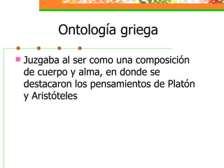 Ontología griega ,[object Object]